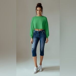 Kut from the Kloth Women’s Dark Cropped Blue Jeans Size 6P